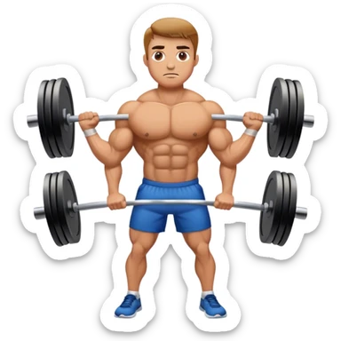 barbell shrugs sticker