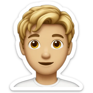 Garçon de 15 ans grand blanc au cheveux brun sticker