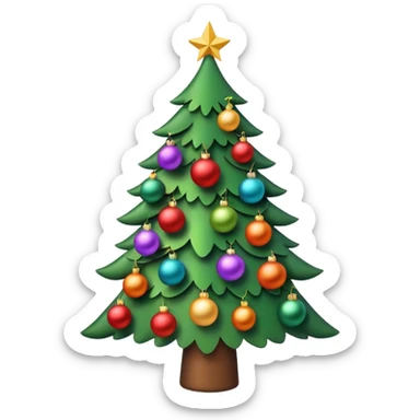 xmas tree sticker