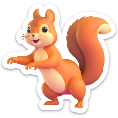 squirrel twerking sticker