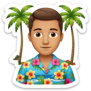 Me on an island sticker