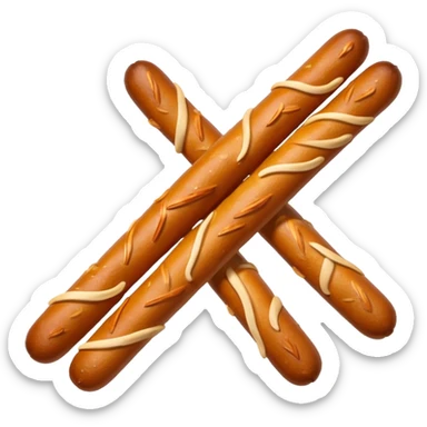 Pretzel sticks sticker
