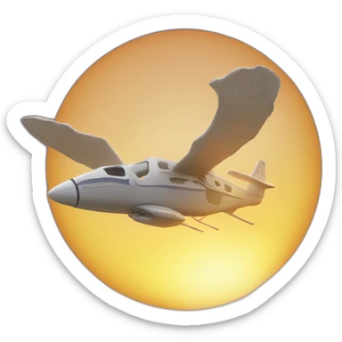 flying too close to the sun sticker