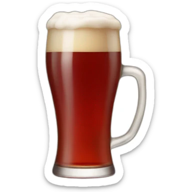 Red beer sticker