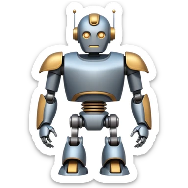 Greek Robot a giant and have good body made of iron and a good face like greek gods  sticker