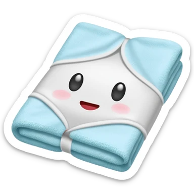 wet towel for the sick sticker