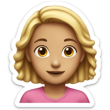 Girl who won sticker