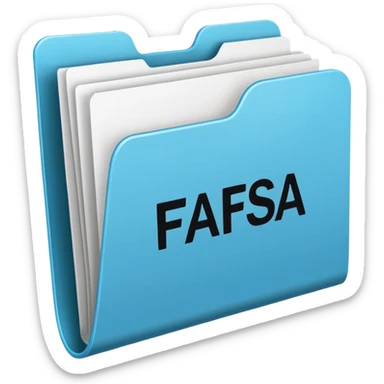 FAFSA info file - Transparent folder sticker