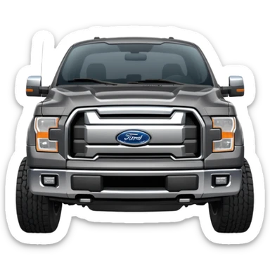 Dark Grey Ford F150 sticker