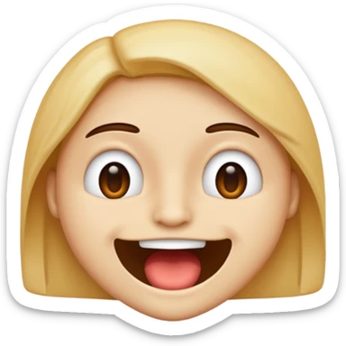 😂😮 mische die zwei emojis (von apple) so das bis auf dem mund alles so ist wie beim ersten und der mund ist wie der zweite sticker