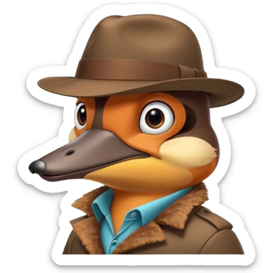 Agent perry the platypus  sticker
