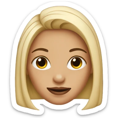 Woman with nails sticker