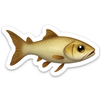Cat fish sticker