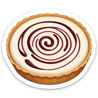 Chinese red bean cake sweet dessert with pattern, simplified emoji style with bold outlines and bright colors, cartoon style dou sha bing pastry sticker