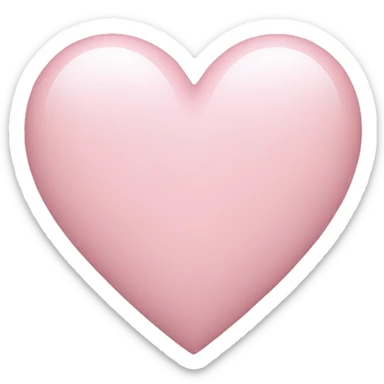pastel pink heart sticker