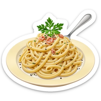 pasta carbonara food emoji sticker