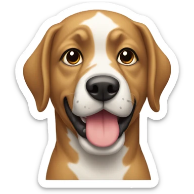 Perro con capa sticker