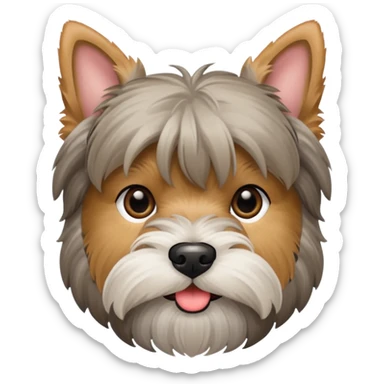 Yorkshire terrier schnauzer sticker