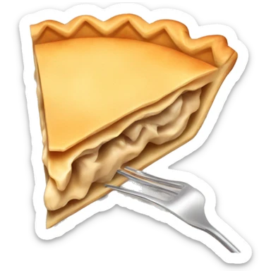 chicken pie slice sticker