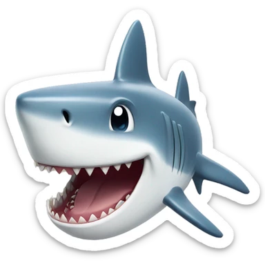 shark with laugh sticker