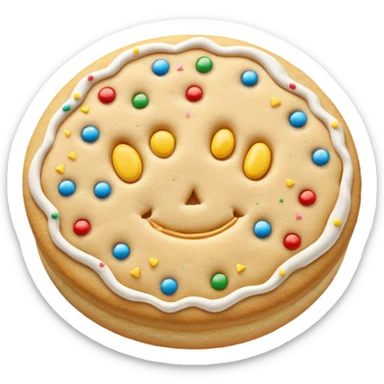 Sugar cookie with sprinkles  sticker