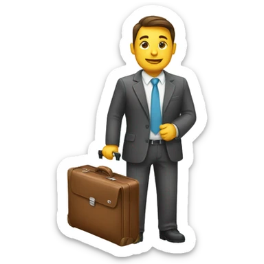 business suitcase sticker