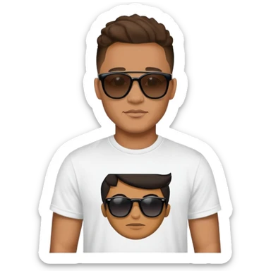 josh king jetset madrid with Tefi in pasted sticker