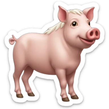Chevaucheur de cochon sticker