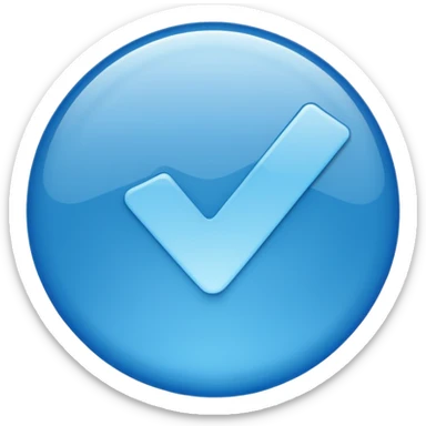Create a instagram verified blue tick sticker