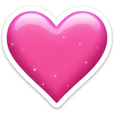 pink hearts with sparkle sticker