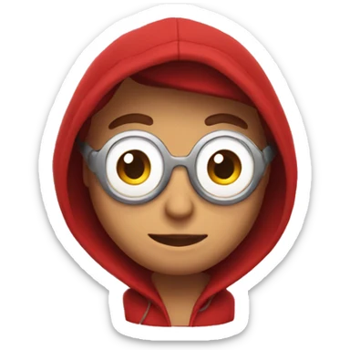 Red hoodie sticker