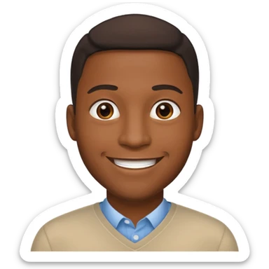 hombre afroamericano casada  sticker