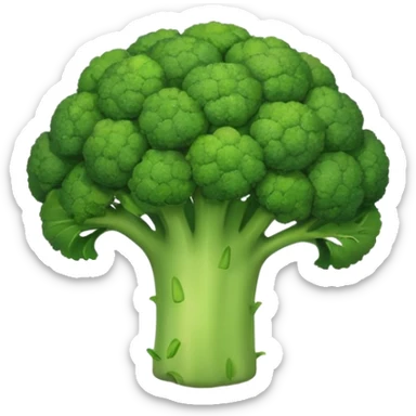 Broccoli tree sticker