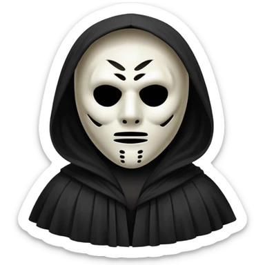 Ghostface from the Scream movie sticker