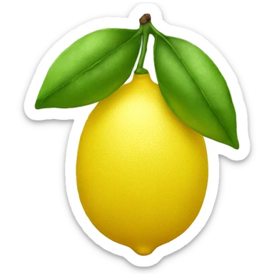 Lemon sticker