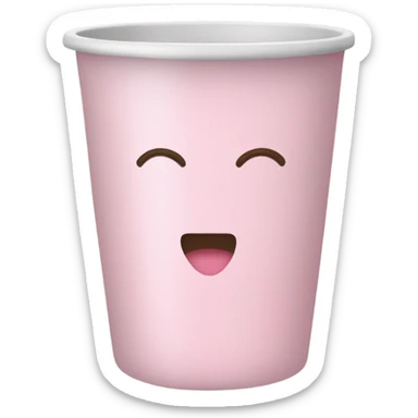 light pink tumbler cup sticker