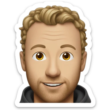 chris Martin sticker