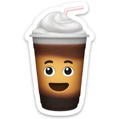 iced americano in take away  sticker