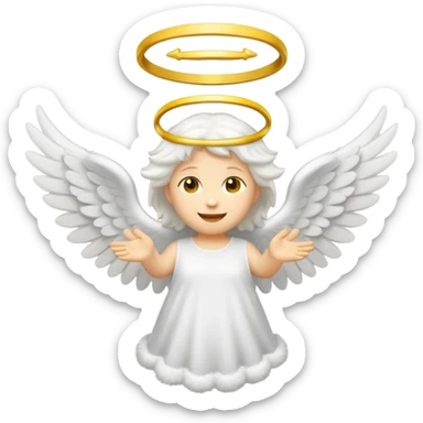 flying angel emoji | Al Emoji Generator sticker