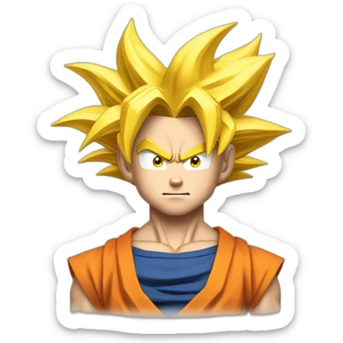 Goku super saiyan 3 sticker