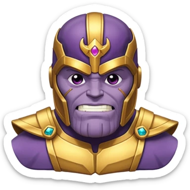 mão do thanos vingadores com os cristais sticker