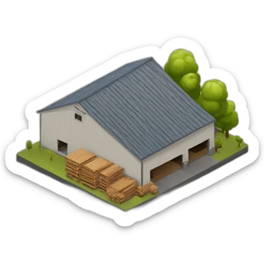 modern lumber factory sticker