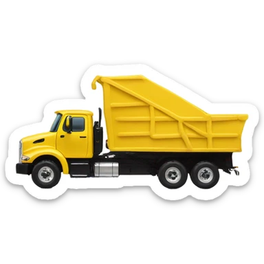 tonka truck painted yellow like a bird sticker