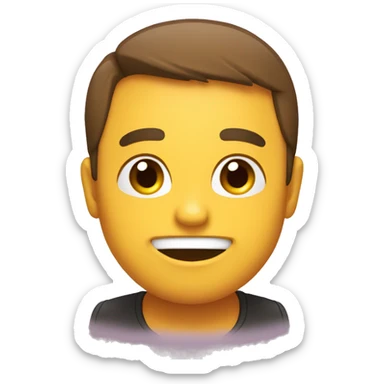 blushing emoji hehe sticker