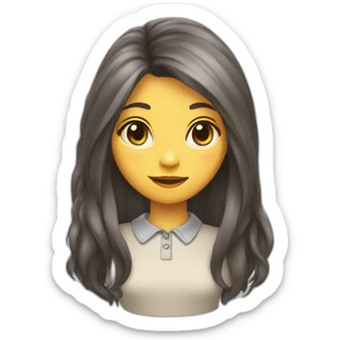 cat-girl-with-long-haircut sticker