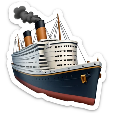 Make the Titanic sinking sticker
