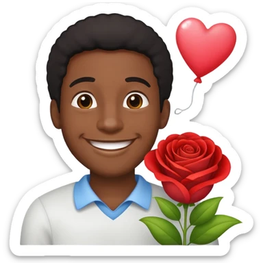 Black Male wishing everyone a 
"HAPPY MOTHER'S DAY ❤️  sticker
