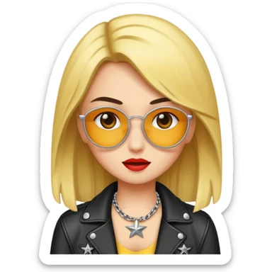 rockstar girl sticker