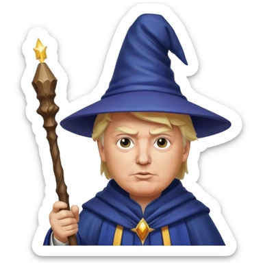 wizard donald trump sticker