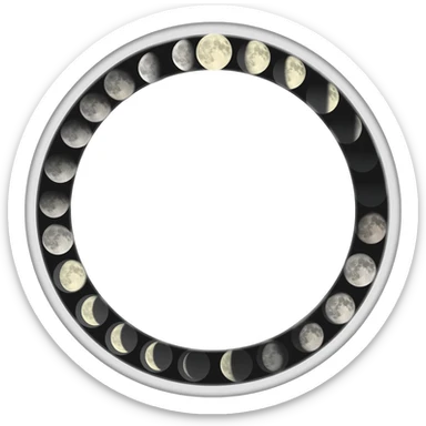 moon calendar sticker